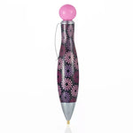 5 penne per pittura con diamanti 5D stile bowling, penna per trapano a punta singola, Pink, Black, Rose Red, Blue, Orange, Yellow