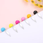 5 penne per pittura con diamanti 5D stile bowling, penna per trapano a punta singola, Pink, Black, Rose Red, Blue, Orange, Yellow