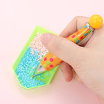 5 penne per pittura con diamanti 5D stile bowling, penna per trapano a punta singola, Pink, Black, Rose Red, Blue, Orange, Yellow