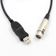 Cavo USB a XLR per microfono 3 metri plug-and-play