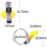 Morsetto per tubo dell'acqua con fibbia a morsetto in acciaio inossidabile con manico in plastica da 50 pezzi, Plastic Pipe Clamp