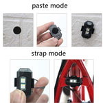 Luce di avvertimento per giro notturno in bicicletta Luce per aeroplano per moto UAV Luce notturna di ricarica USB, 3 Colors
