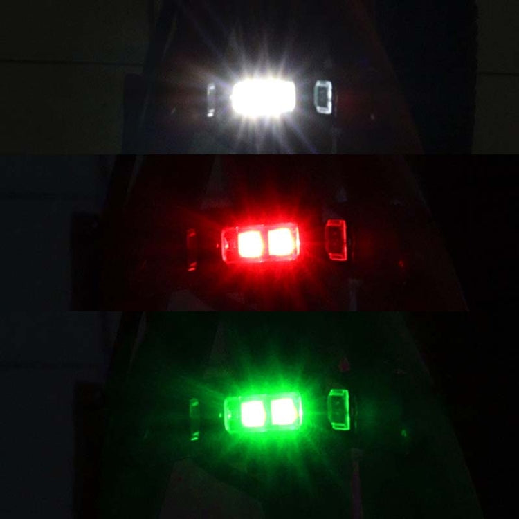 Luce di avvertimento per giro notturno in bicicletta Luce per aeroplano per moto UAV Luce notturna di ricarica USB, 3 Colors