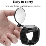 Specchietto retrovisore per bicicletta con cinturino Specchio girevole a 360 gradi, Wristband Rotating Mirror