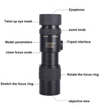 Telescopio monoculare HD 10-300x40 BAK4 Prism Telescope, stile:, Standard, With Photo Holder+Tripod
