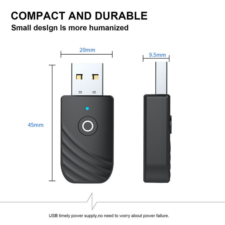 Trasmettitore e ricevitore audio Bluetooth 5.0 wireless