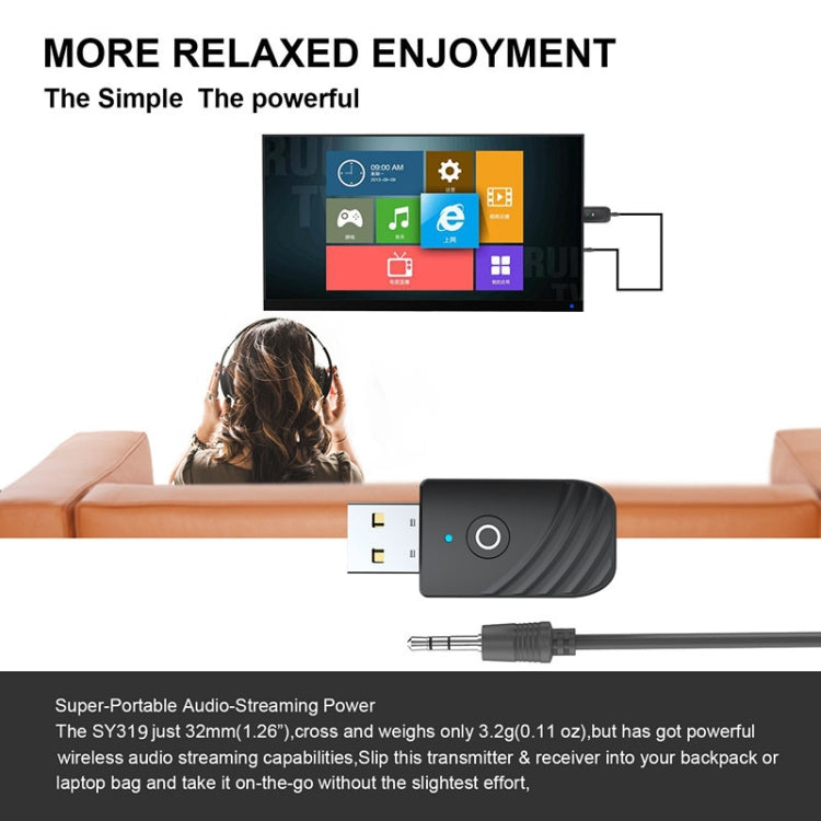 Trasmettitore e ricevitore audio Bluetooth 5.0 wireless