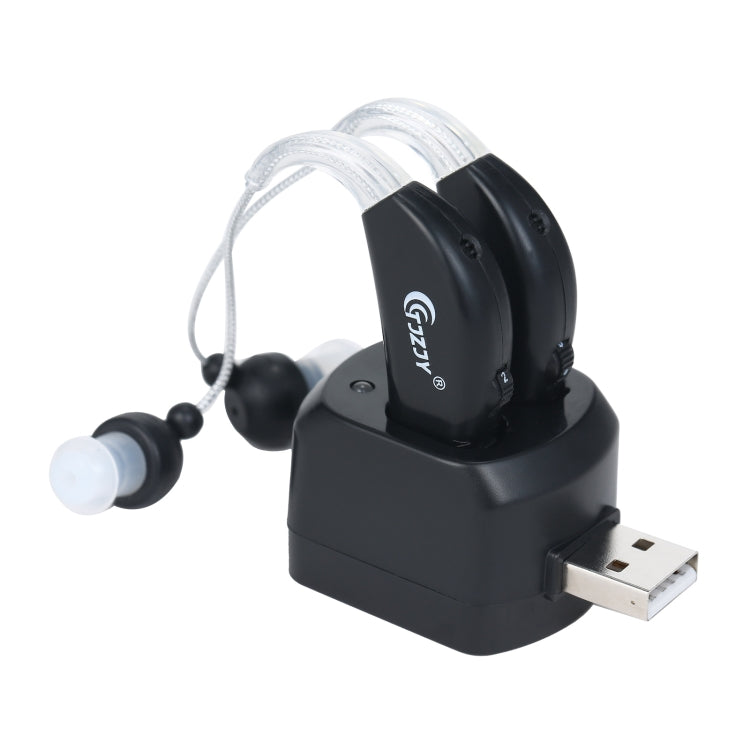 Apparecchi acustici ricaricabili per anziani Amplificatore audio personale con base di ricarica, spina europea