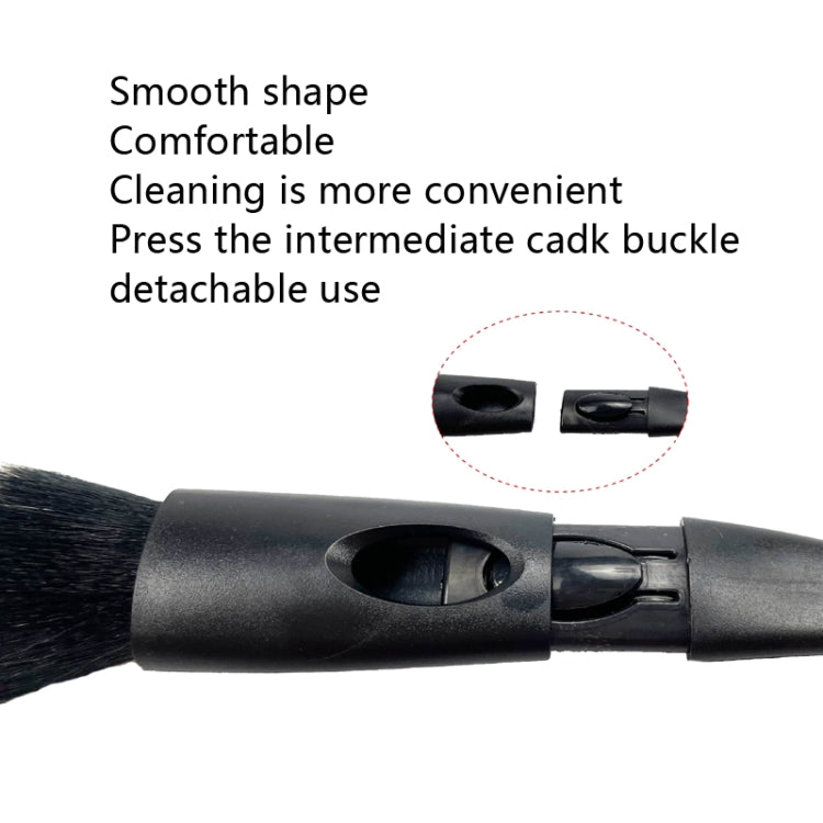 3 PCS / Set Spazzola per la pulizia dei pneumatici con spazzola a fessura per dettagli auto, 3 PCS / Set
