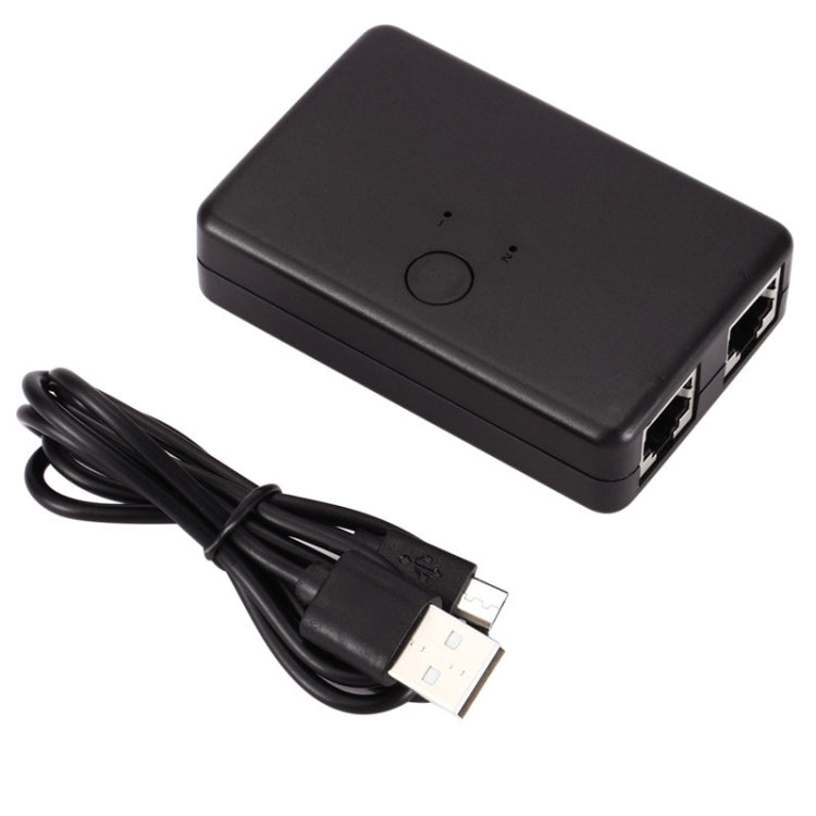 Switch di condivisione di rete interno ed esterno 2 in e 1 out, ZMT-RJ45-2M