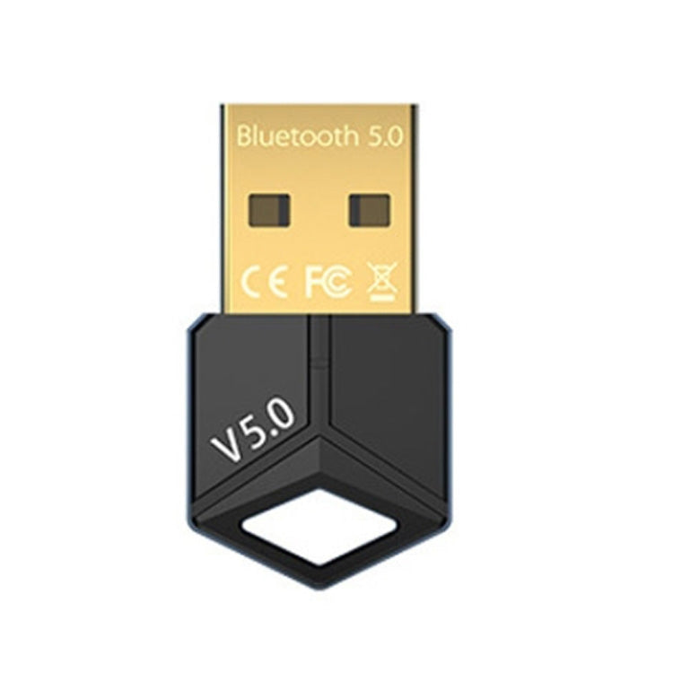 Adattatore Bluetooth USB da 2 PC 5.0 PC Trasmettitore di ricezione audio wireless per computer, colore: nero, M25