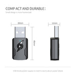 2 PCS 5.0 Trasmettitore Bluetooth Ricevitore AUX Adattatore audio per computer a doppia uscita USB, M136