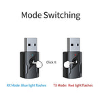2 PCS 5.0 Trasmettitore Bluetooth Ricevitore AUX Adattatore audio per computer a doppia uscita USB, M136