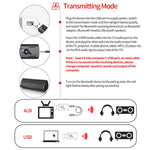 2 PCS 5.0 Trasmettitore Bluetooth Ricevitore AUX Adattatore audio per computer a doppia uscita USB, M136