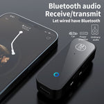 Trasmettitore ricevente Bluetooth 2 in 1 per auto e TV