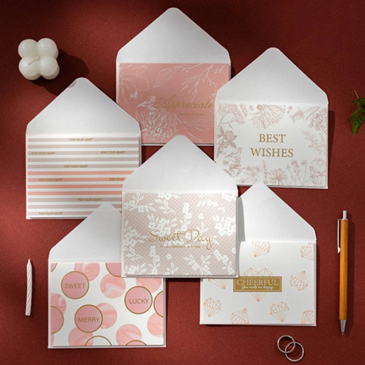 2 set di biglietti d'auguri per la festa della mamma abbronzanti, set di buste fai da te, 6PCS/Set HK031, 6PCS/Set HK030, 6PCS/Set HK037, 6PCS/Set HK036, 6PCS/Set Live Like Summer Flowers