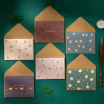 2 set di biglietti d'auguri per la festa della mamma abbronzanti, set di buste fai da te, 6PCS/Set HK031, 6PCS/Set HK030, 6PCS/Set HK037, 6PCS/Set HK036, 6PCS/Set Live Like Summer Flowers