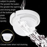 Tubo dell'acqua per lavabo deodorante per uso domestico, stile:, A Black Flap With Basket and Overflow, B White Flap With Basket and Overflow, C Black Flap No Basket With Overflow, D White Flap No Basket With Overflow                                   ...