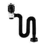 Tubo dell'acqua per lavabo deodorante per uso domestico, stile:, A Black Flap With Basket and Overflow, B White Flap With Basket and Overflow, C Black Flap No Basket With Overflow, D White Flap No Basket With Overflow                                   ...