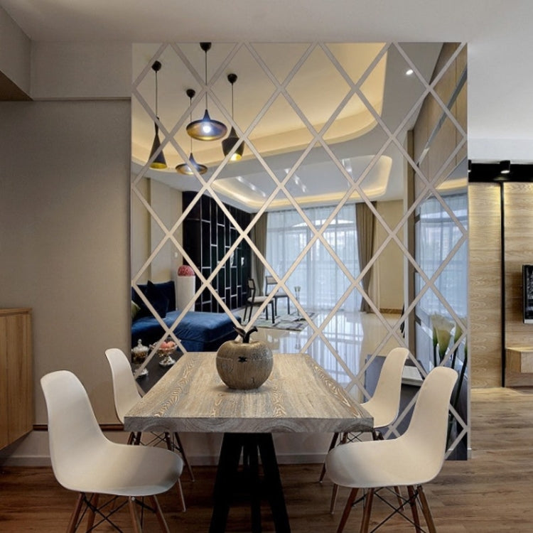 Adesivi decorativi a specchio in acrilico con cuciture a rombo, Golden Small, Golden Medium, Golden Large, Silver Small, Silver Medium, Silver Large, Black Small, Black Medium, Black Large, Brown Small, Brown Medium, Brown Large, Blue Small, Blue Mediu...