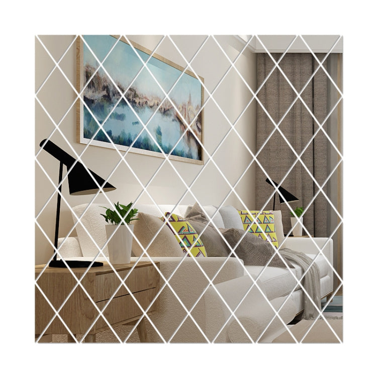 Adesivi decorativi a specchio in acrilico con cuciture a rombo, Golden Small, Golden Medium, Golden Large, Silver Small, Silver Medium, Silver Large, Black Small, Black Medium, Black Large, Brown Small, Brown Medium, Brown Large, Blue Small, Blue Mediu...