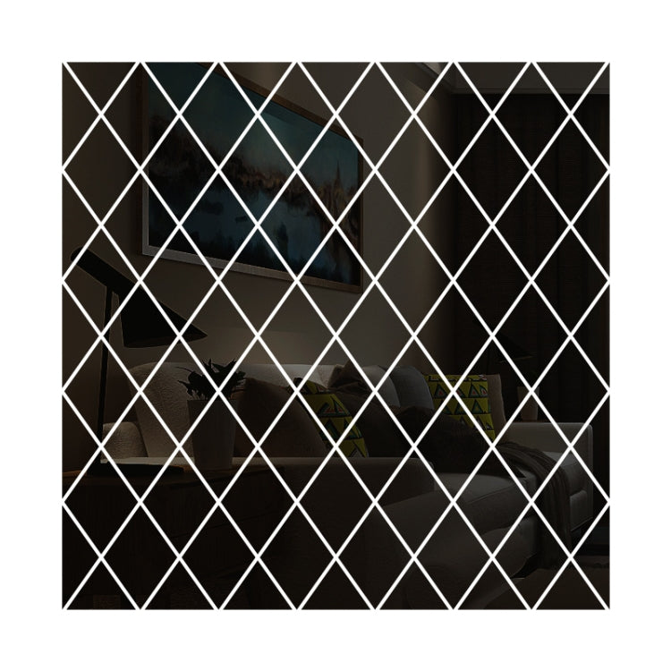 Adesivi decorativi a specchio in acrilico con cuciture a rombo, Golden Small, Golden Medium, Golden Large, Silver Small, Silver Medium, Silver Large, Black Small, Black Medium, Black Large, Brown Small, Brown Medium, Brown Large, Blue Small, Blue Mediu...