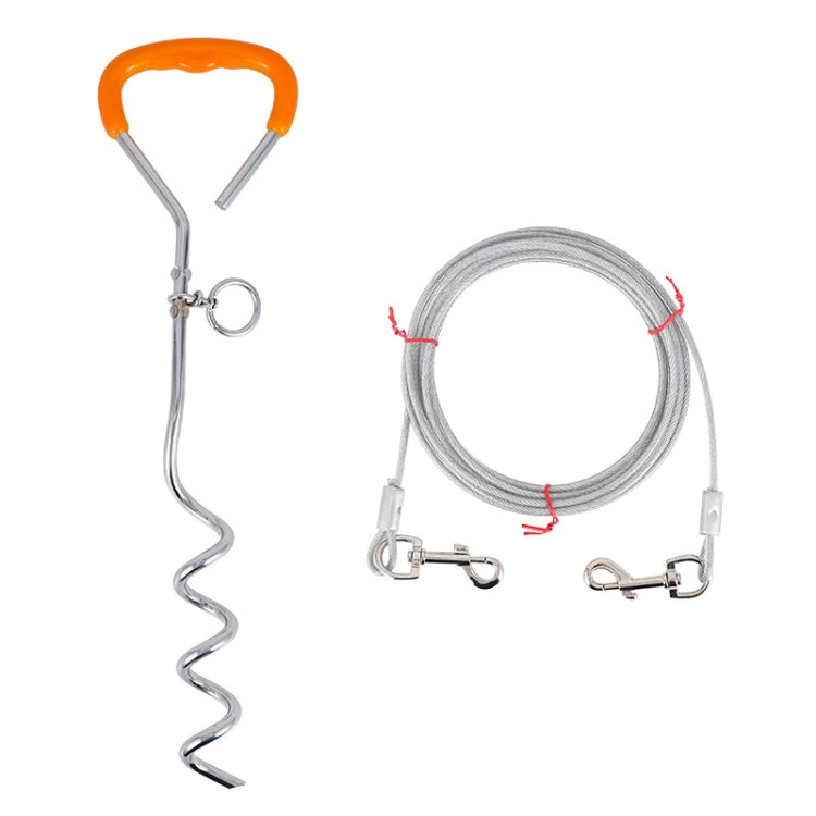 Bullone fissaggio per chiodi a terra con guinzaglio 49cm