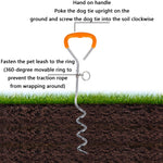 Bullone di fissaggio per chiodi a terra in acciaio inossidabile con guinzaglio per animali domestici all'aperto, specifica:, Upgrade + Wire Rope, Classic + Wire Rope