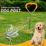 Bullone di fissaggio per chiodi a terra in acciaio inossidabile con guinzaglio per animali domestici all'aperto, specifica:, Upgrade + Wire Rope, Classic + Wire Rope