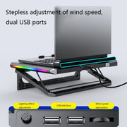 Raffreddatore per laptop con effetti di illuminazione RGB NUOXI Q9