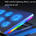 Raffreddatore per laptop con effetti di illuminazione RGB NUOXI Q9