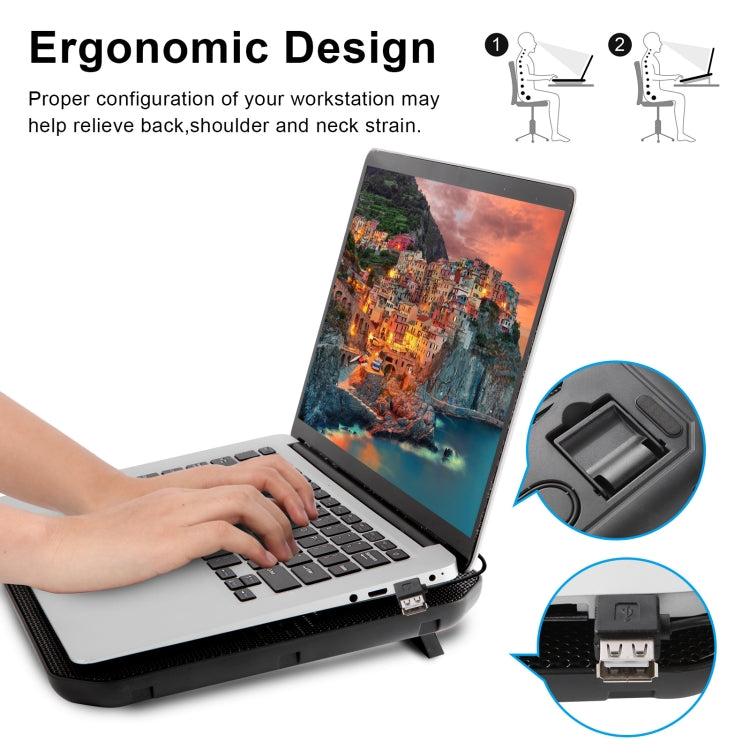 Dispositivo di raffreddamento per laptop Dual USB NUOXI M10