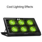 Base di raffreddamento per laptop in rete metallica NUOXI H8, H8 6-Fans