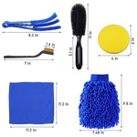Spazzola per la pulizia dell'auto Spazzola per utensili per autolavaggio in spugna di cera, 15 PCS / Set