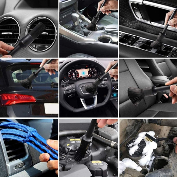 Spazzola per la pulizia dell'auto Spazzola per utensili per autolavaggio in spugna di cera, 15 PCS / Set