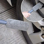 Spazzola per attrezzi per autolavaggio Spazzola per pneumatici per auto Spazzola per ruote a doppio filo, 12 PCS / Set Gray