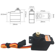 Aeromodello 450 Piatto Oscillante GDW Sterzo, DS031MG