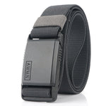 AWMN Cintura da uomo casual in nylon con fibbia magnetica in metallo, lunghezza:, 125cm