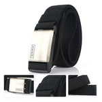 AWMN Cintura da uomo casual in nylon con fibbia magnetica in metallo, lunghezza:, 125cm