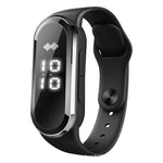 Braccialetto repellente per zanzare ad ultrasuoni M21 con contapassi e funzione orologio e temperatura, M21 (Black), M21 (White)