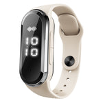 Braccialetto repellente per zanzare ad ultrasuoni M21 con contapassi e funzione orologio e temperatura, M21 (Black), M21 (White)