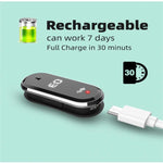 Braccialetto repellente per zanzare ad ultrasuoni M21 con contapassi e funzione orologio e temperatura, M21 (Black), M21 (White)