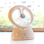 Ventilatore da scrivania USB ricaricabile con spruzzo d'acqua