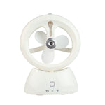 Ventilatore da scrivania USB ricaricabile con spruzzo d'acqua