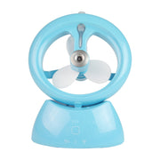 Ventilatore muto da scrivania per ufficio dormitorio per studenti con mini ventilatore a spruzzo ricaricabile USB, Glossy White, Glossy Blue, Glossy Watermelon Red, Frosted Pink, Frosted Sky Blue, Frosted Matcha Green