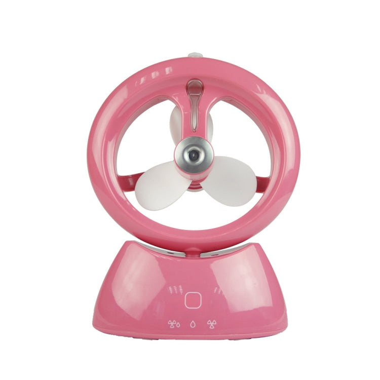Ventilatore da scrivania USB ricaricabile con spruzzo d'acqua
