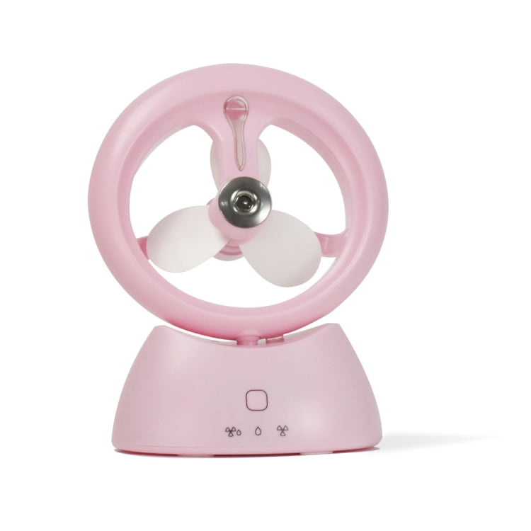 Ventilatore da scrivania USB ricaricabile con spruzzo d'acqua