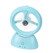Ventilatore muto da scrivania per ufficio dormitorio per studenti con mini ventilatore a spruzzo ricaricabile USB, Glossy White, Glossy Blue, Glossy Watermelon Red, Frosted Pink, Frosted Sky Blue, Frosted Matcha Green