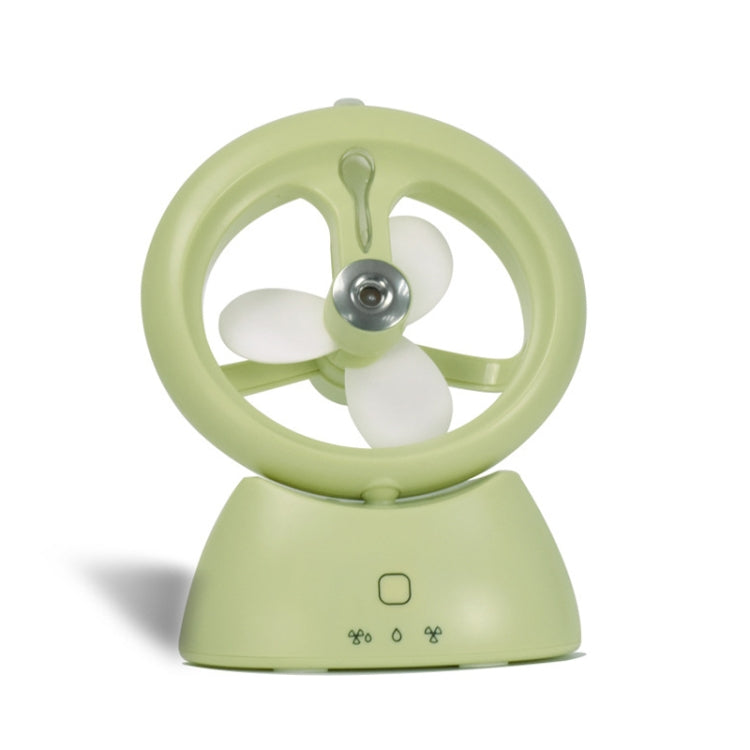 Ventilatore da scrivania USB ricaricabile con spruzzo d'acqua