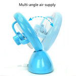 Ventilatore da scrivania USB ricaricabile con spruzzo d'acqua